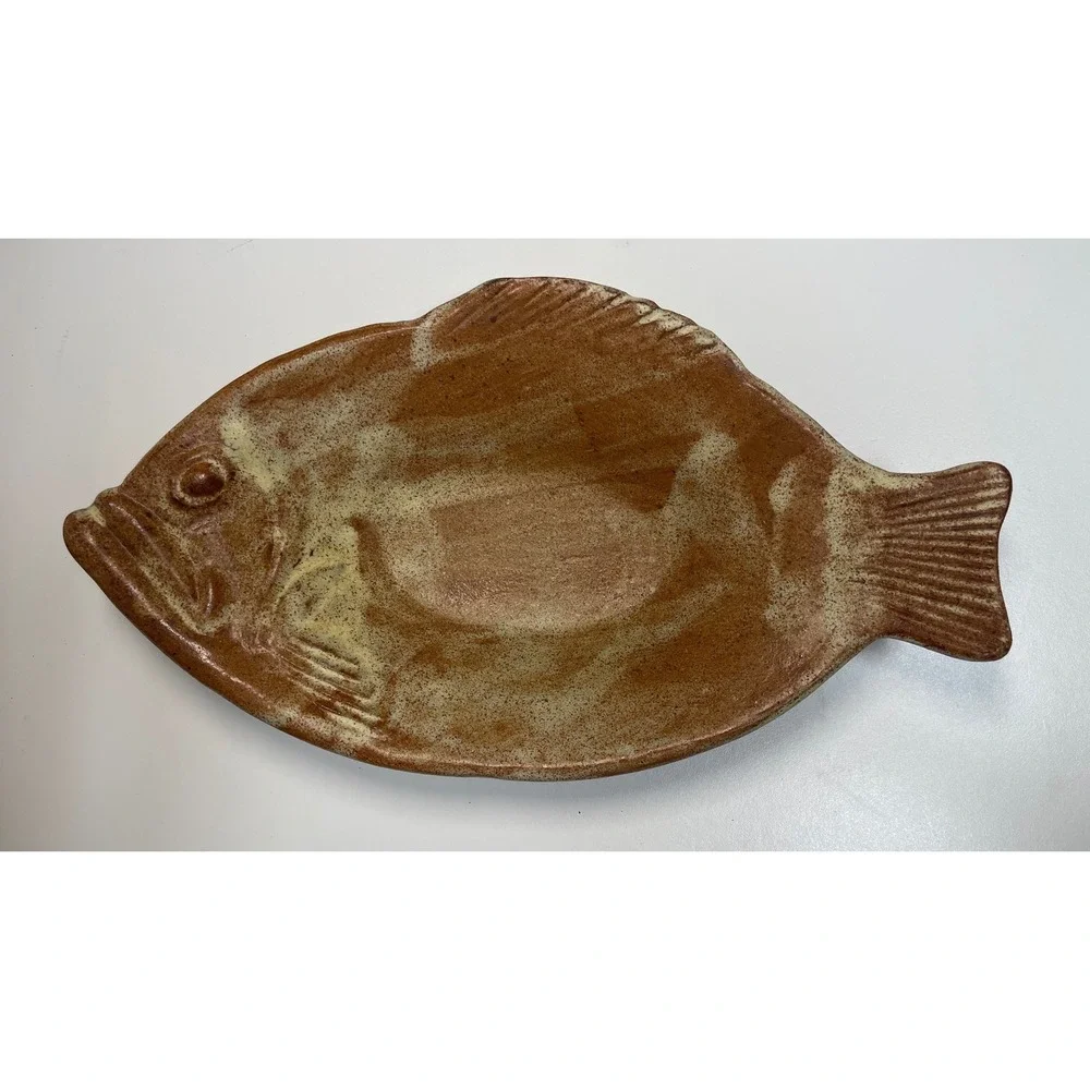 VTG Ovenware by Thora Terracotta Fish Baking Dishes Pottery Stoneware Set of 2